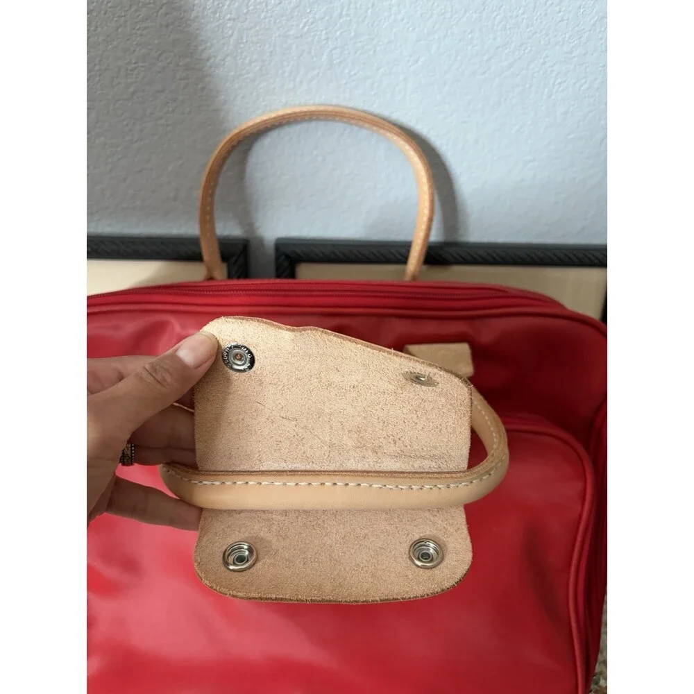 RARE Jon Hart Red Coachman Laptop Work Bag W/Strap and Key Fob Included CLEAN!